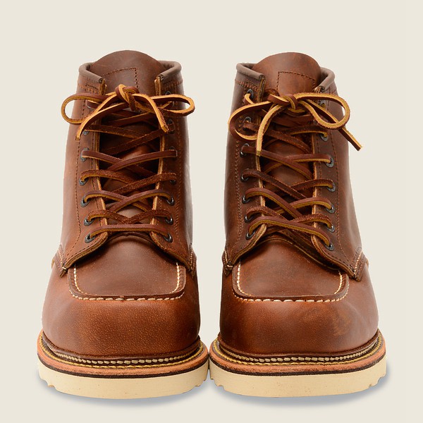 Red Wing Heritage Boots Classic Moc - 6-Inchr Rough & Tough Læder - Brune - Herre 0143-DPOJI